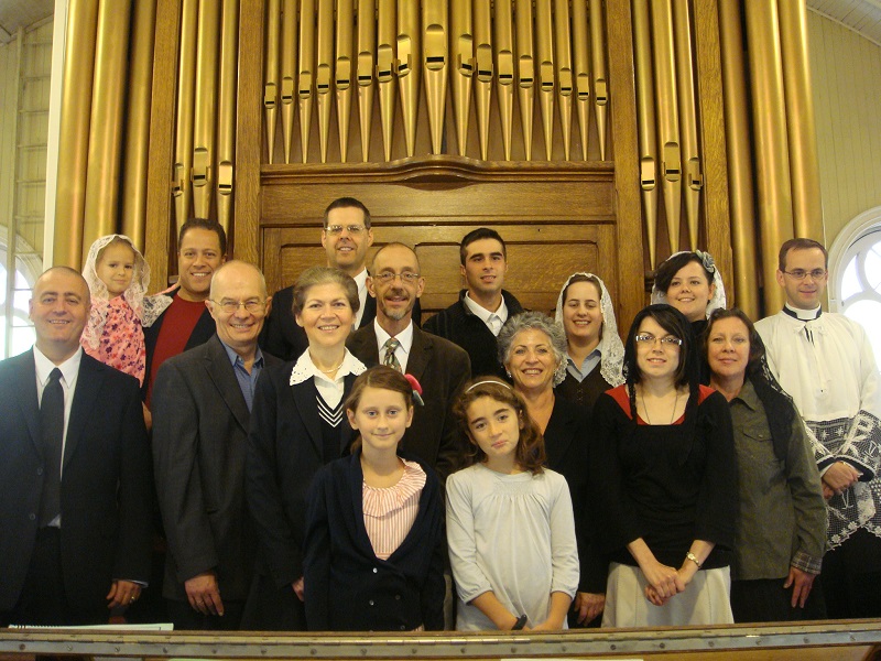 Marie-Claude et la chorale de St-Zphirin-de-Stadacona, 2010-sept-12.