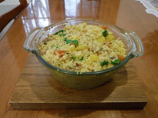 Le couscous au lgumes et  la viande.