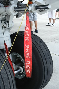 Remove before flight