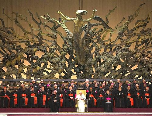 L'Antichrist et une nue de dmons volant au-dessus du Pape et de certains cardinaux?