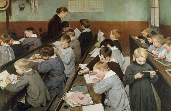 Henri Jules Jean Geoffroy. La classe des enfants.