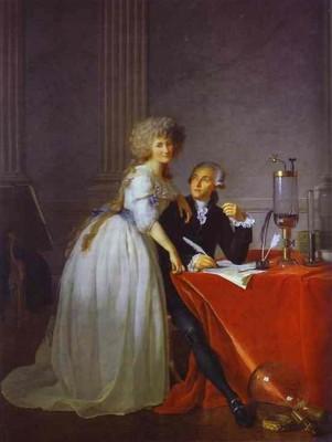 Jacques-Louis David. Portrait of Antoine-Laurent and Marie-Anne Lavoisier.