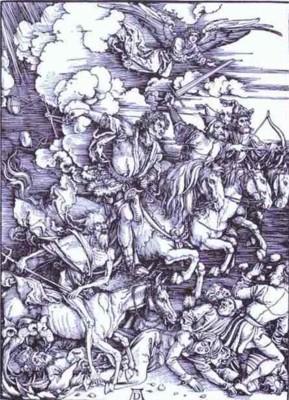 Albrecht Durer. Les quatre cavaliers de l'Apocalypse.