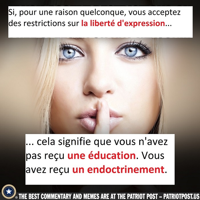 Libert d'expression.