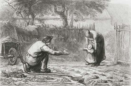 Jean-Franois Millet. First steps.