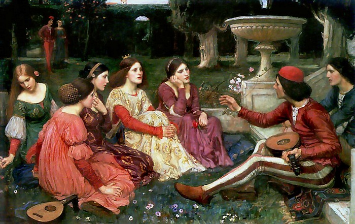 John William Waterhouse. The Decameron.