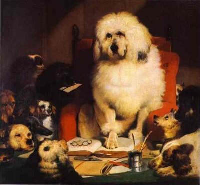 Sir Edwin Landseer. Laying Down the Law.