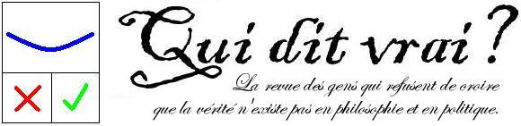 Qui dit vrai? La Revue de ceux qui refusent de croire que la vrit n'existe pas en Philosophie et en Politique.