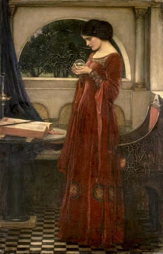 John William Waterhouse. The crystal ball.