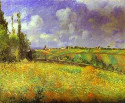 Camille Pissarro. Champs de seigle  Pontoise. Cte des Mathurins.