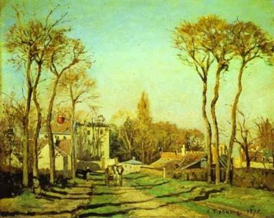 Camille Pissarro. Entre du village de Voisins.