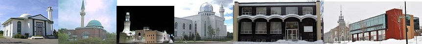 Quelques mosques au Canada.