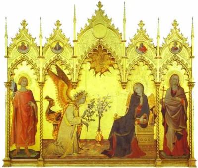 Simone Martini. Annunciation.