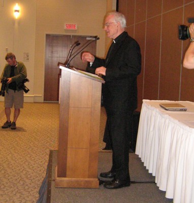 Marc Cardinal Ouellet  la Confrence pro-vie de Qubec en 2010.