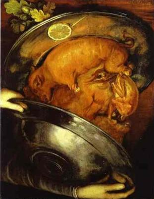 Giuseppe Arcimboldo. The Cook.