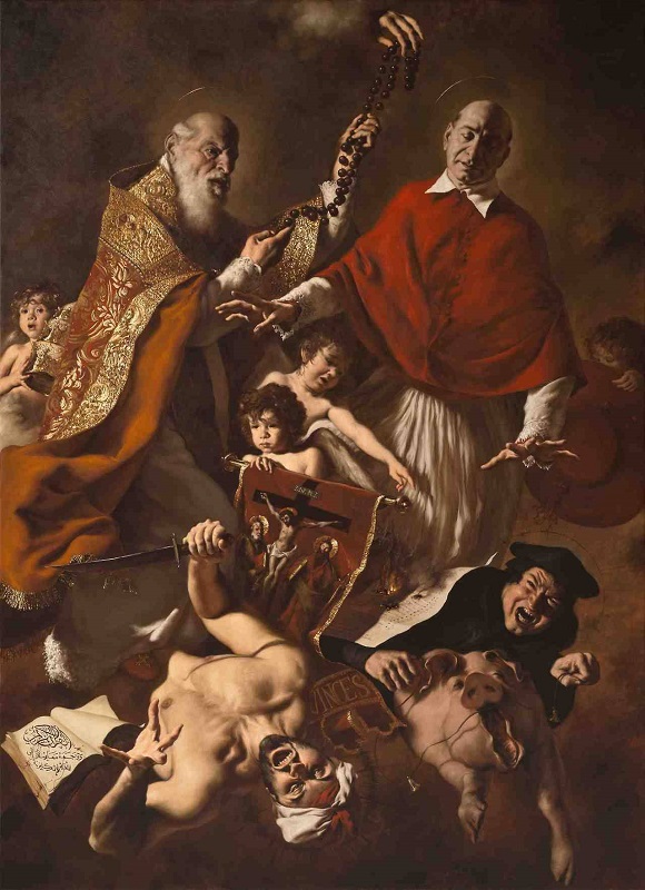 Giovanni Gasparro. St. Pie V et St. Charles Borrom dfendant le catholicisme contre l'islam et l'hrsie protestante.
