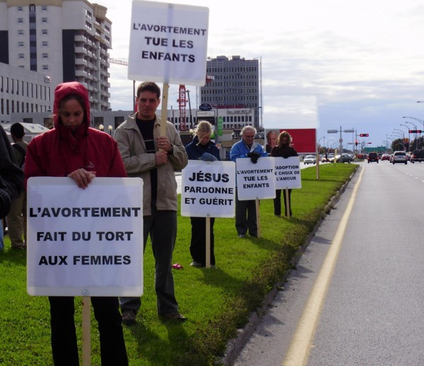 Typical Life Chain in Quebec City