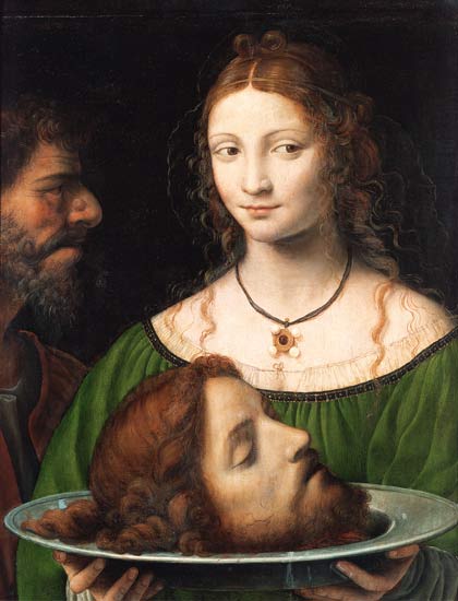 Bernardino Luini. Salom avec la tte Jean Baptiste.