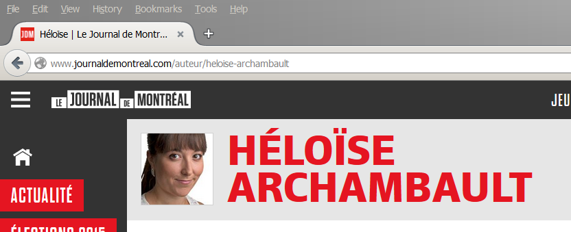 Hlose Archambault. Journal de Montral.