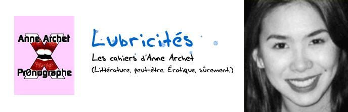 Logo du blog et peut-tre photo de Mme Anne Archet.