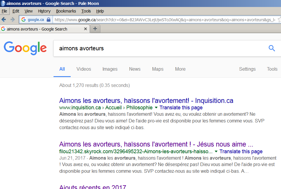 Aimons avorteurs dans Google, 2017-dc-24.