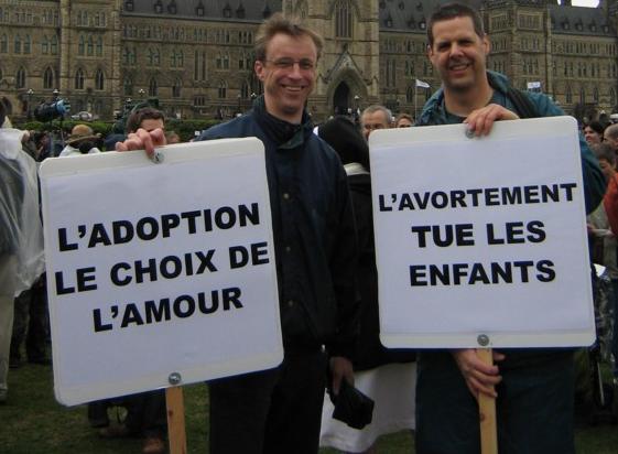 Bernard Westerveld and Stefan Jetchick at the 2009 National March For Life