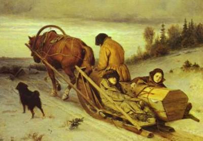 Vasily Perov. Last Journey. 